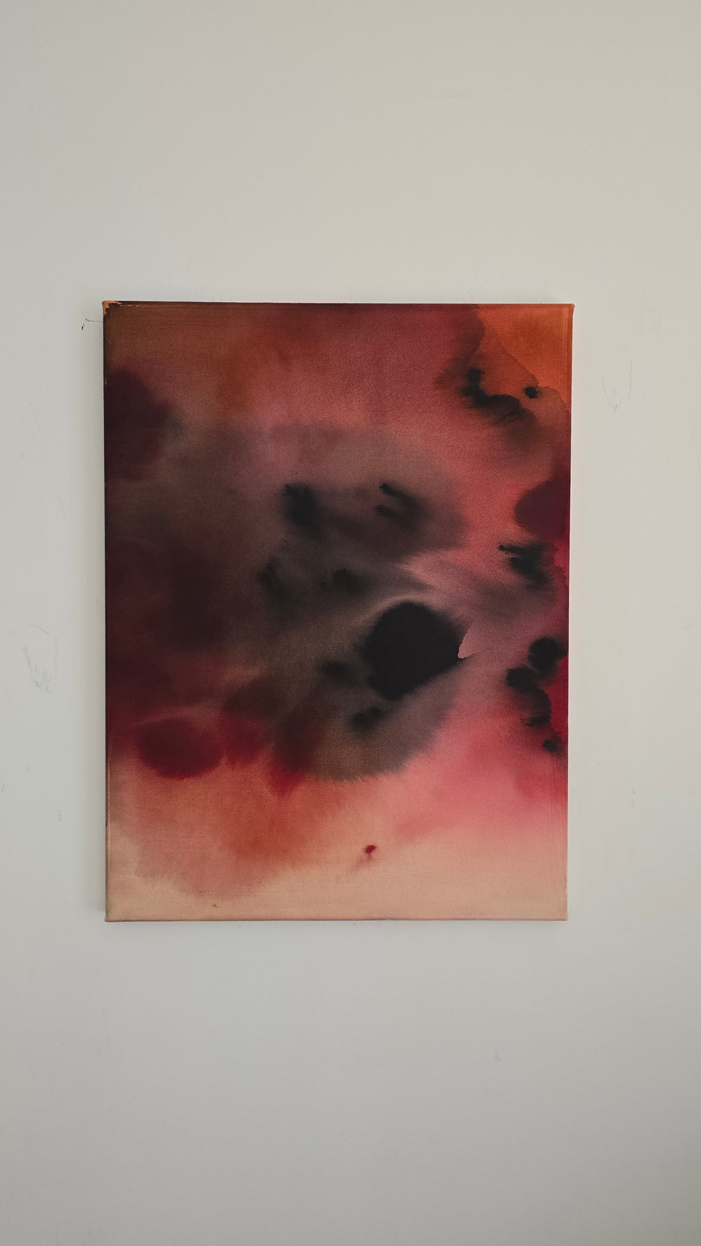 Scarlet Depth · 80 × 60 cm
