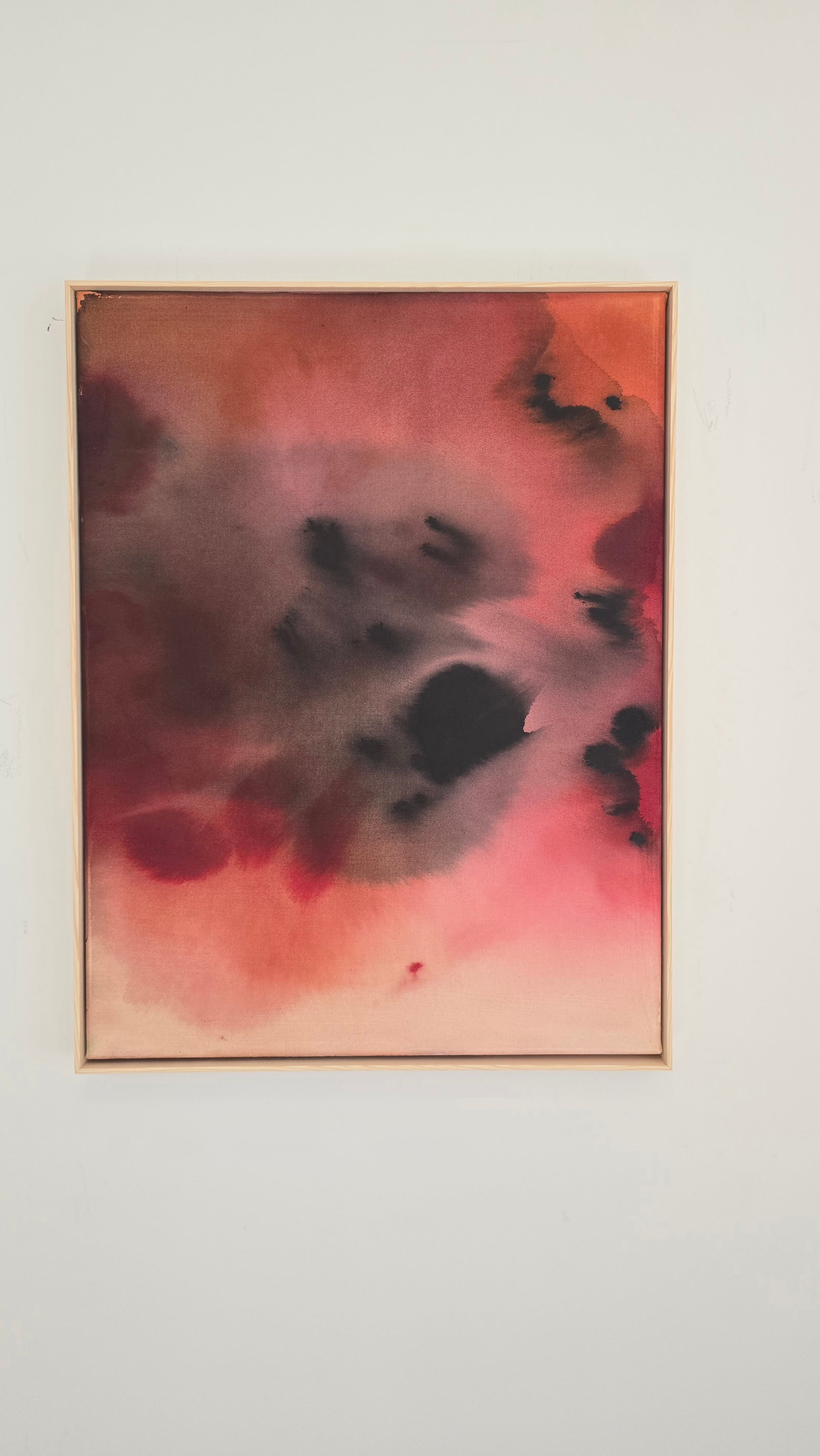 Scarlet Depth · 80 × 60 cm