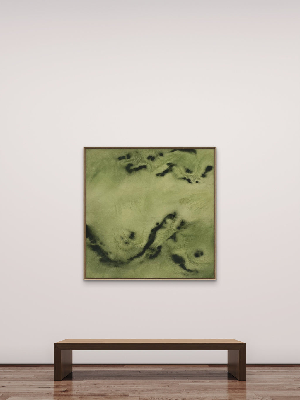Green Drift · 100 × 100 cm