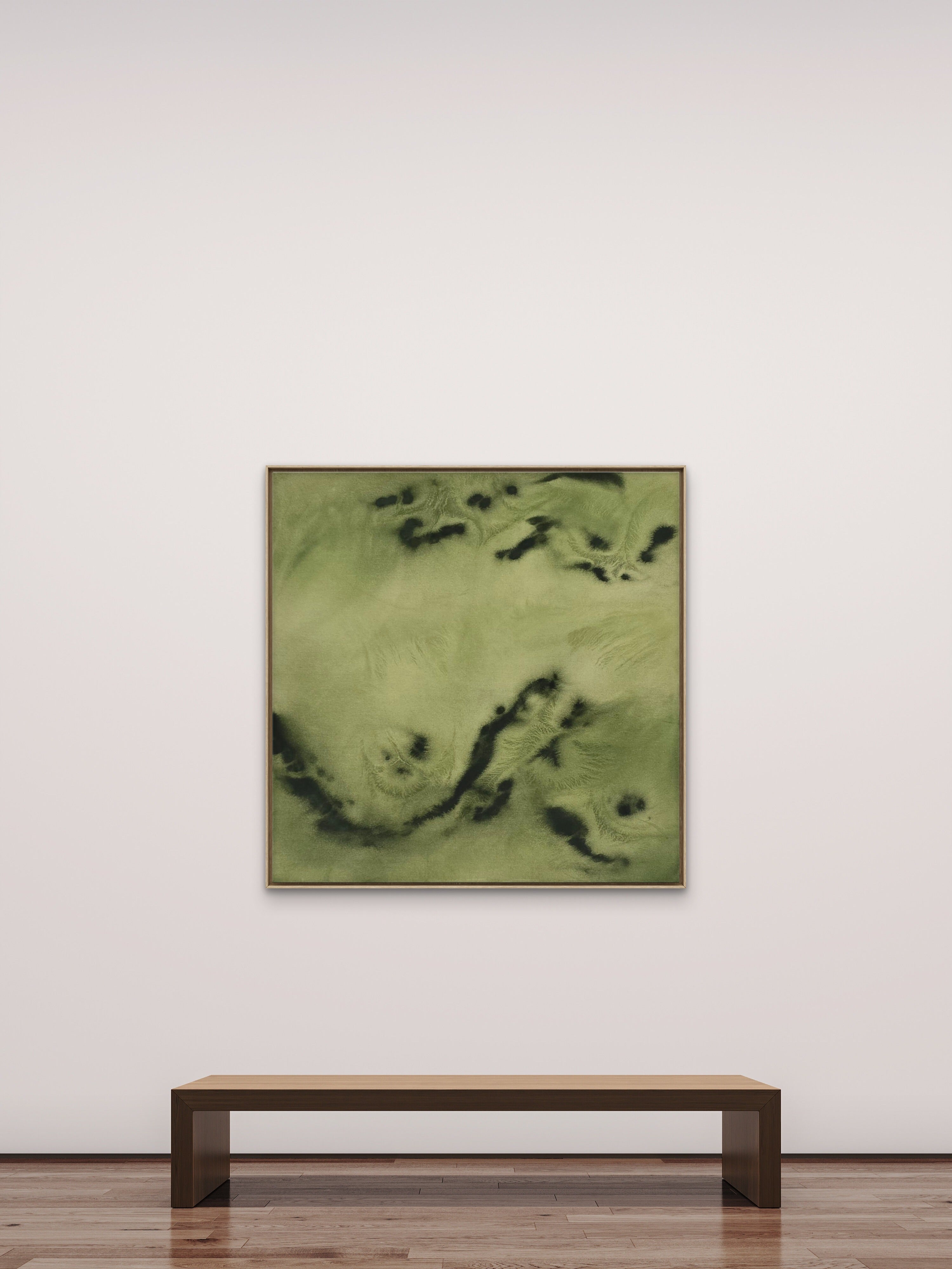 Green Drift · 100 × 100 cm