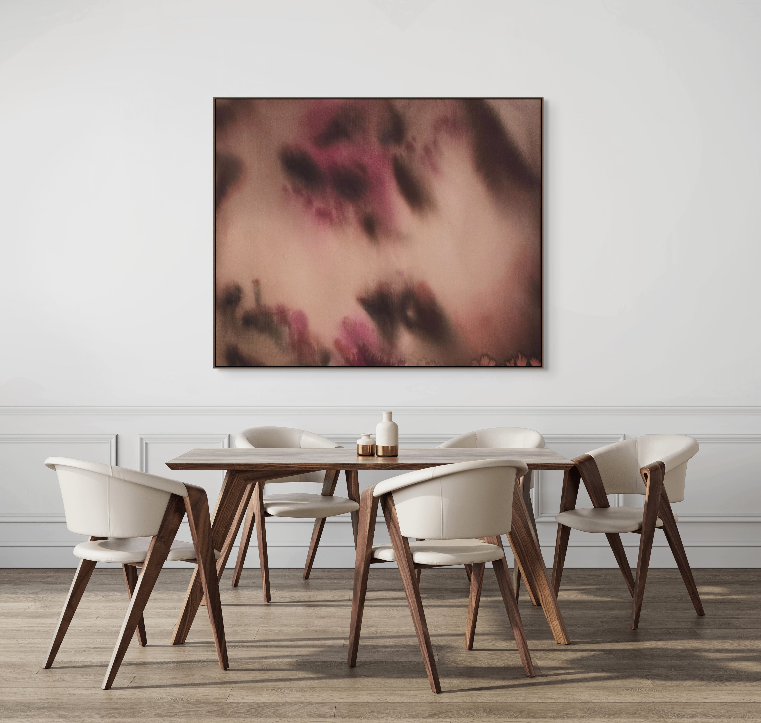 Veiled Bloom · 120 × 100 cm