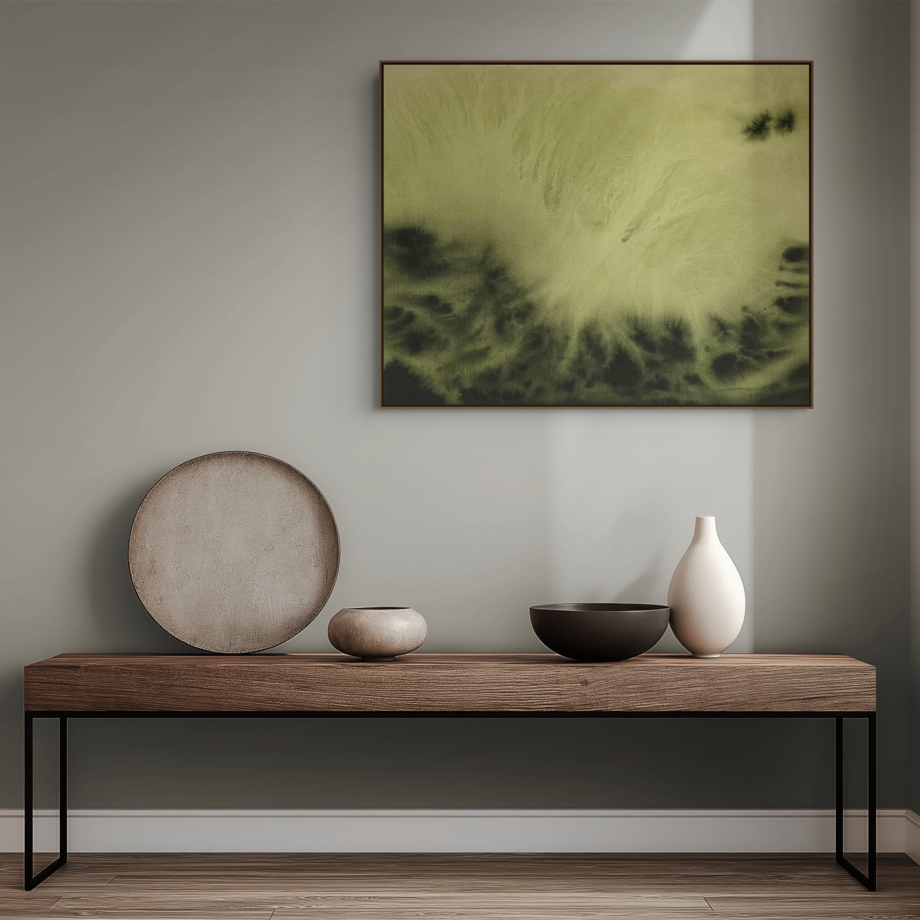 Green Echo · 100 × 80 cm