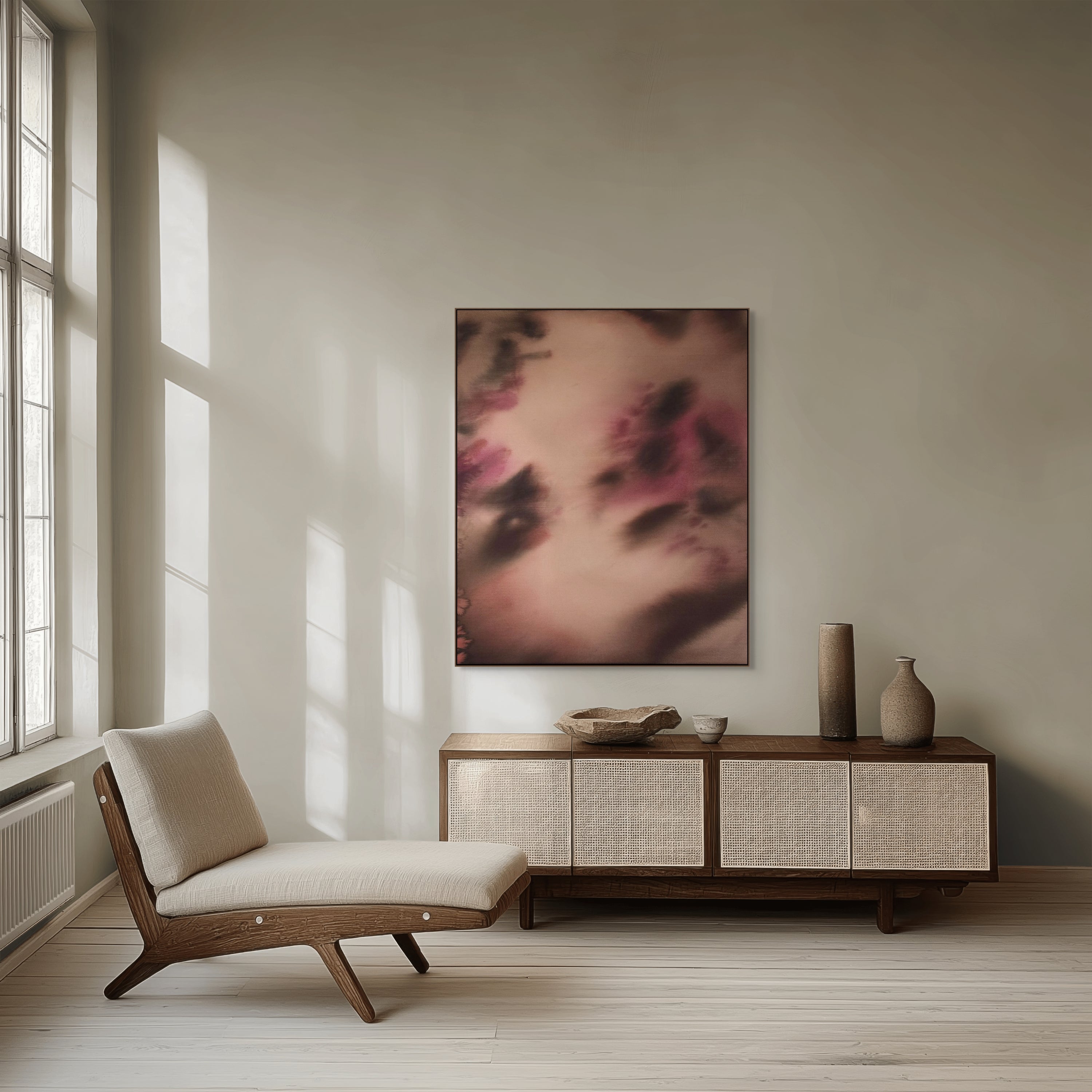 Veiled Bloom · 120 × 100 cm