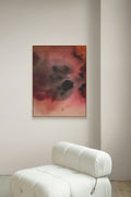 Scarlet Depth · 80 × 60 cm
