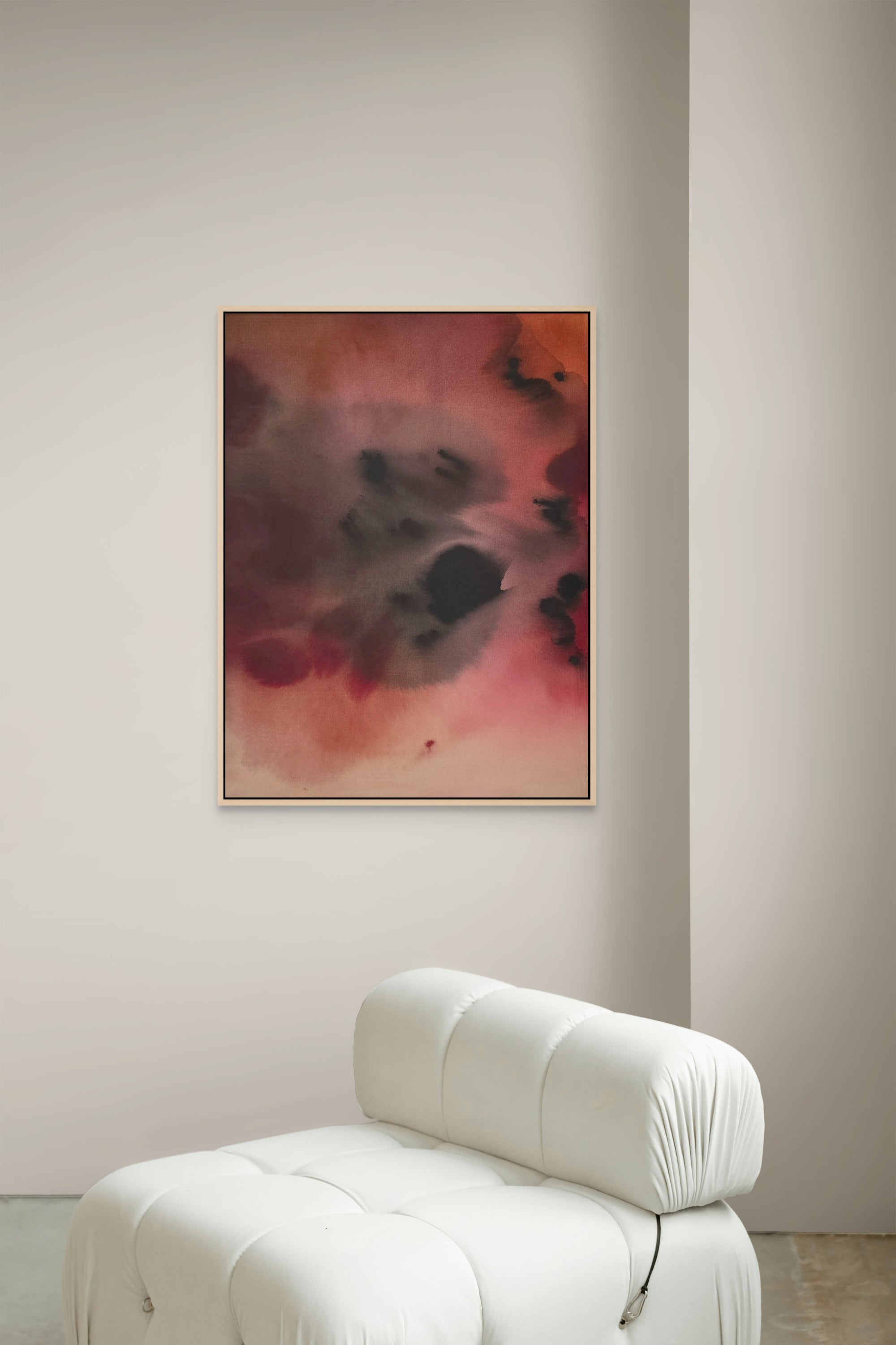 Scarlet Depth · 80 × 60 cm
