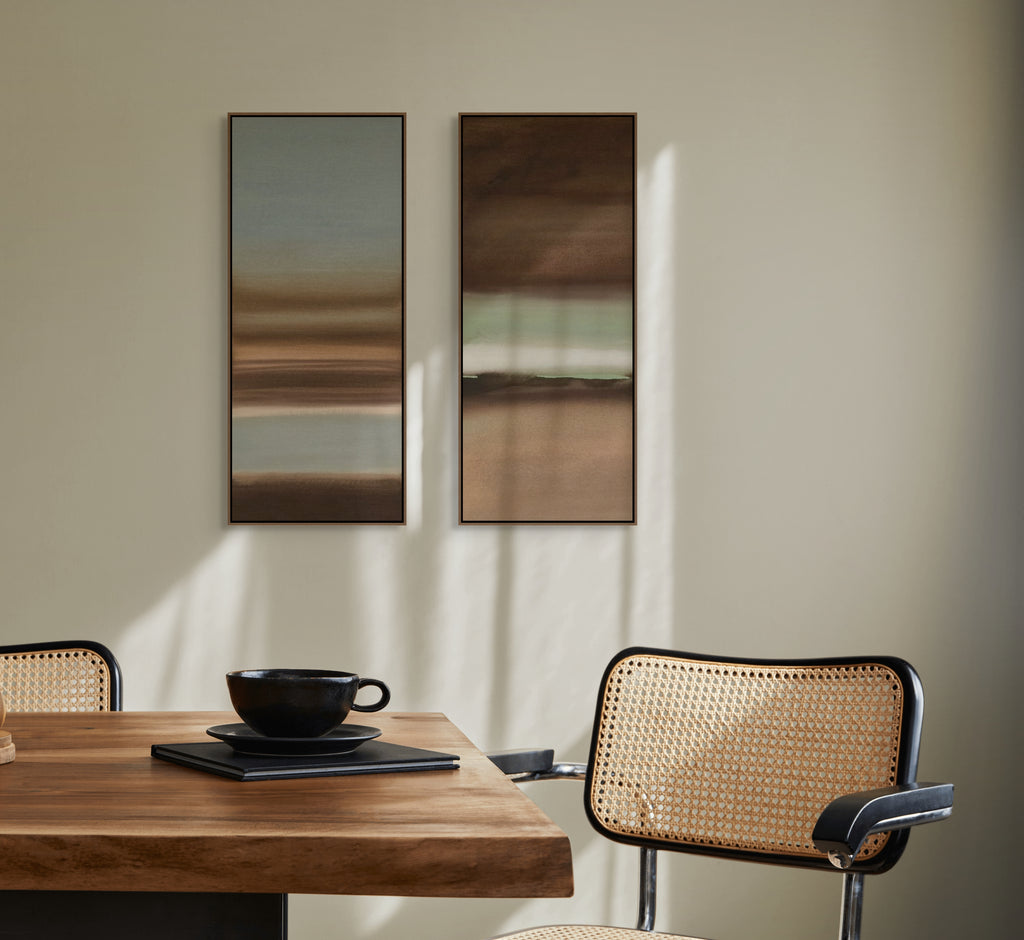 Passage duo 09 & 10 · 70 × 30 cm each