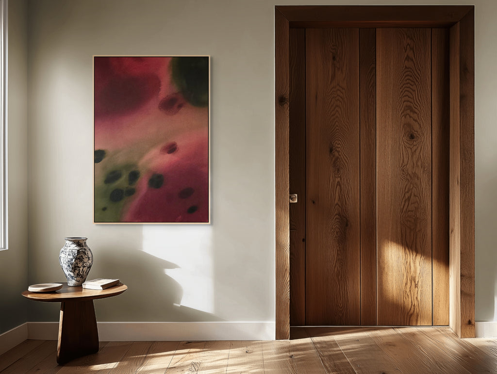 Crimson Murmur · 100 × 70 cm