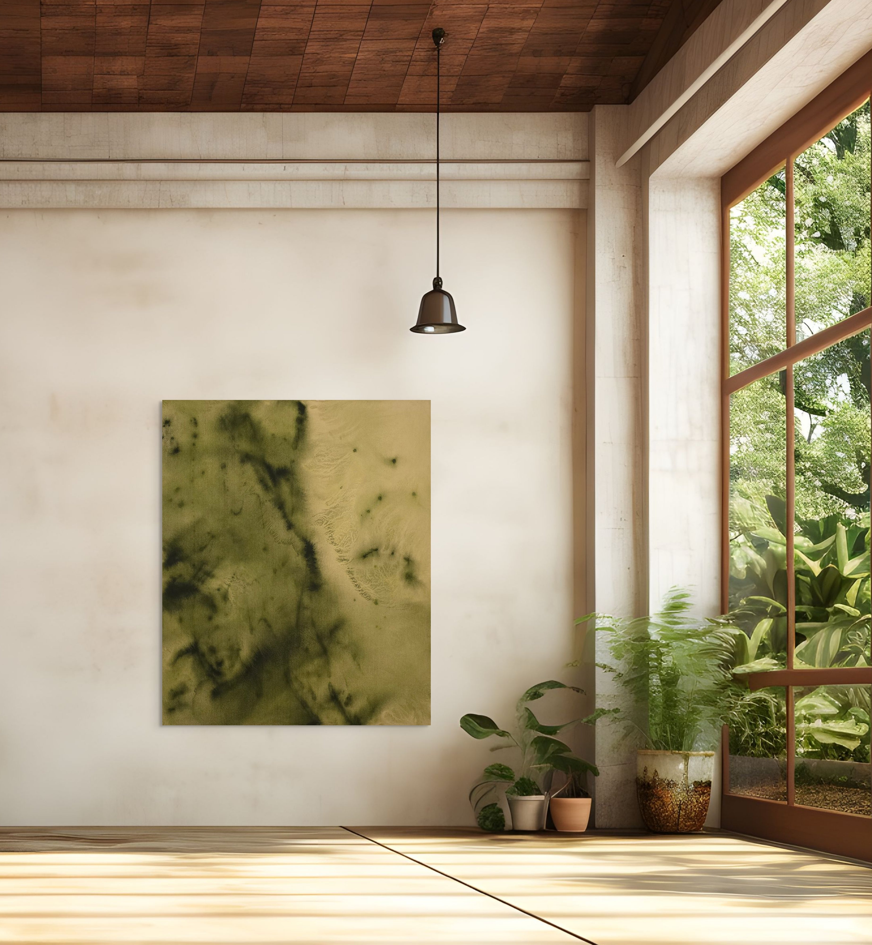 Quiet Ground · 100 × 120 cm