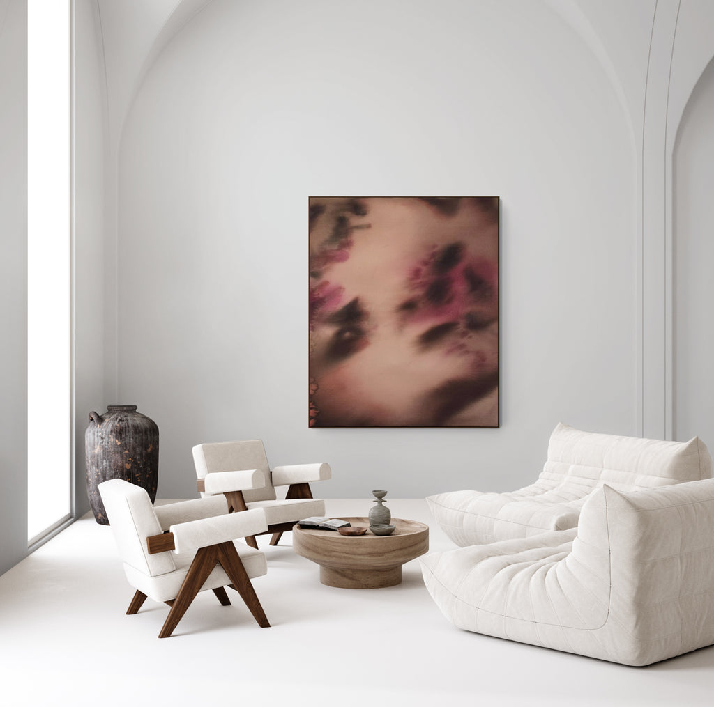 Veiled Bloom · 120 × 100 cm