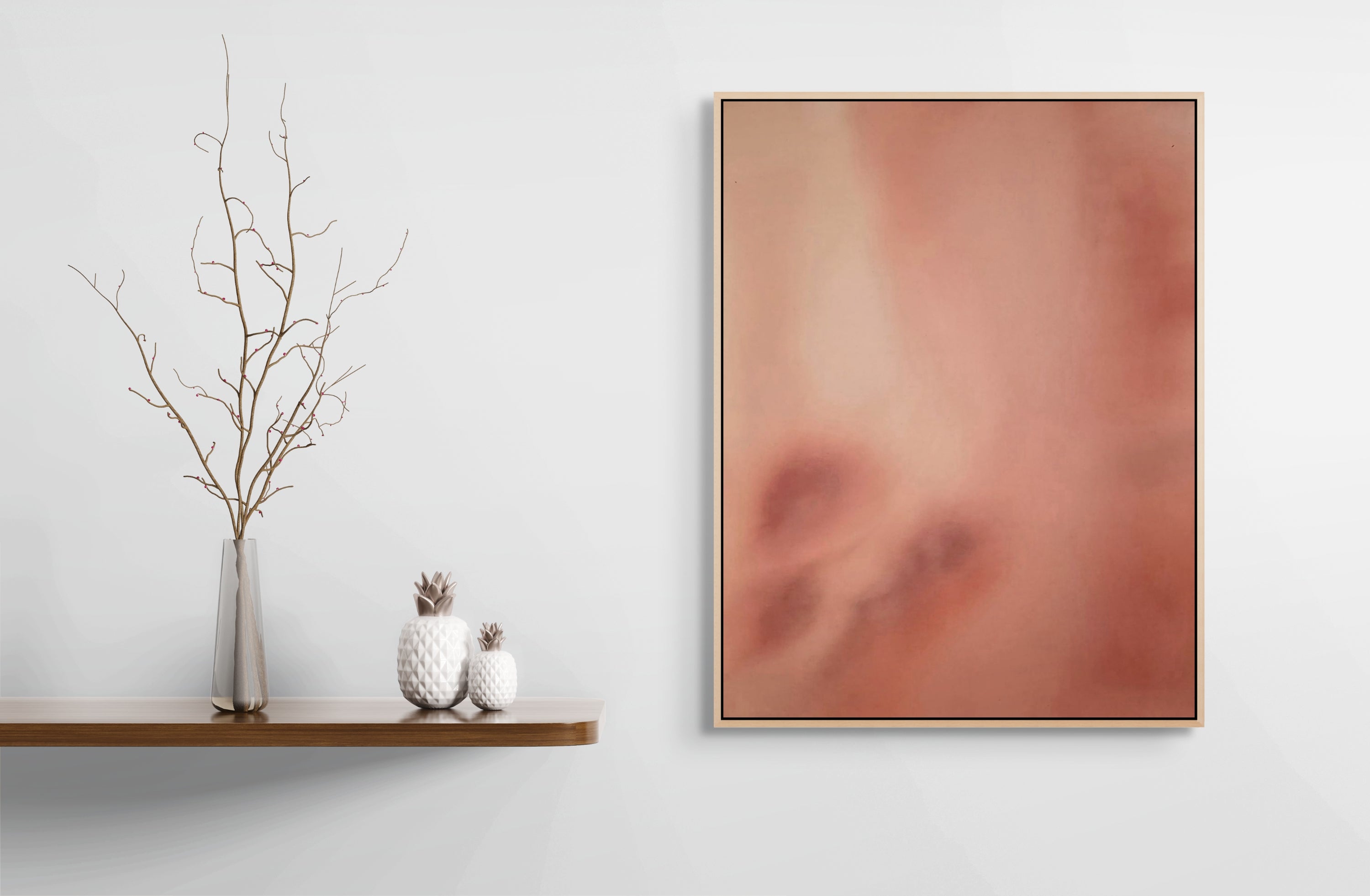 Pale Distance · 80 × 60 cm
