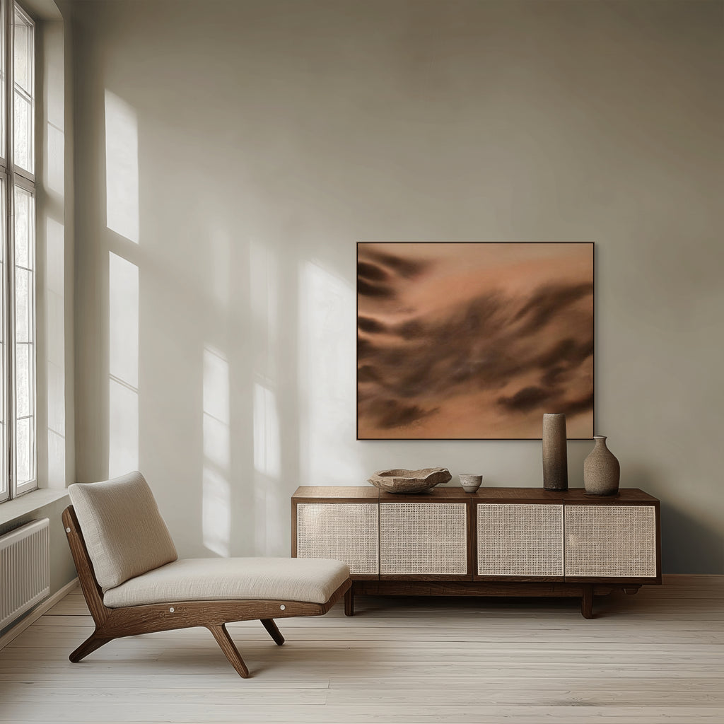 Sepia Veil · 100 × 120 cm