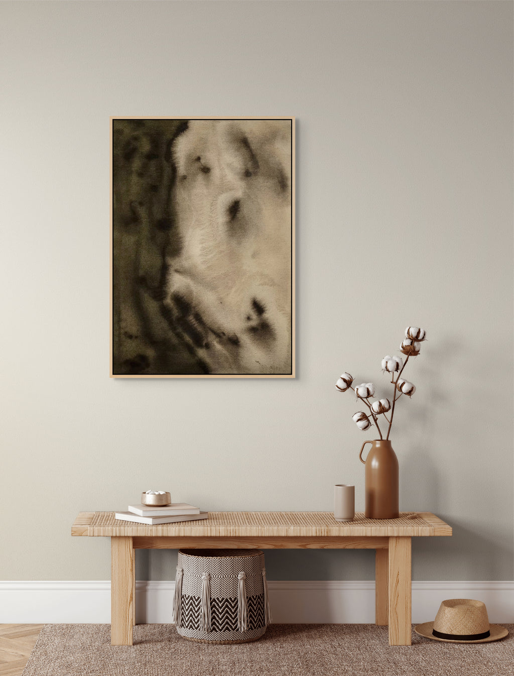 Earthen Veil · 50 × 70 cm