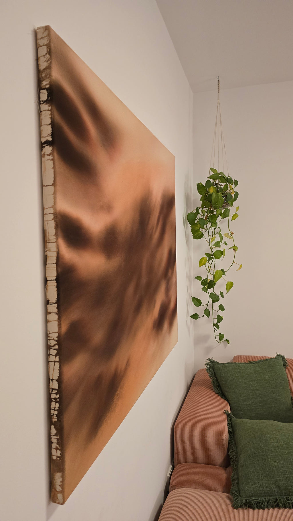 Sepia Veil · 100 × 120 cm