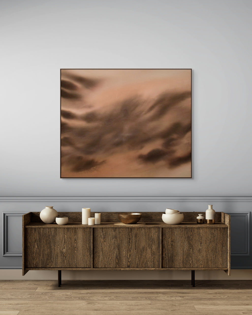 Sepia Veil · 100 × 120 cm