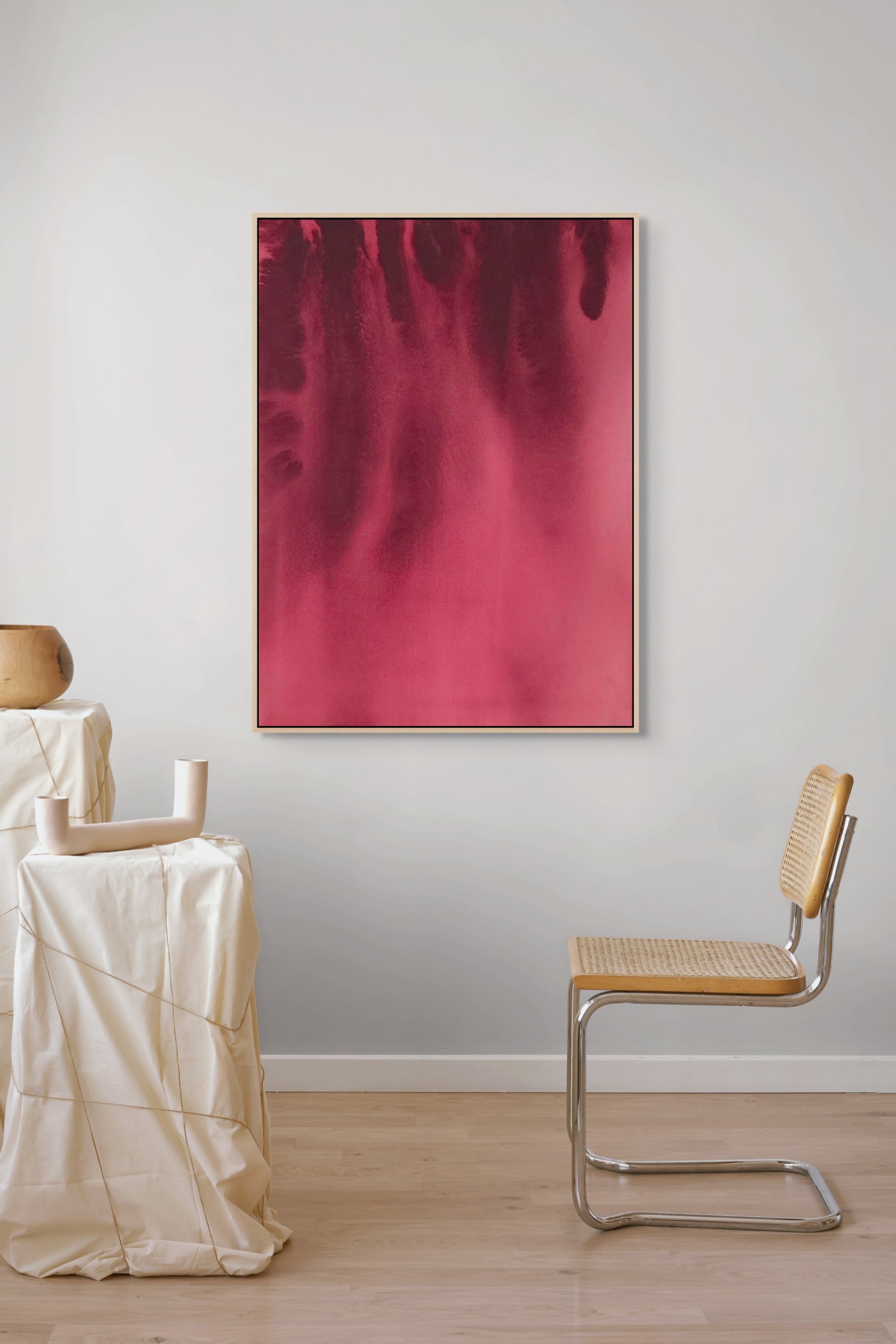 Falling Red · 100 × 70 cm