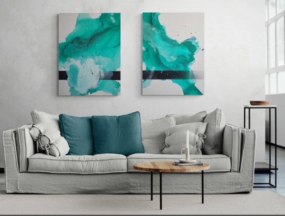 Untitled duo  · 60 × 80 cm each
