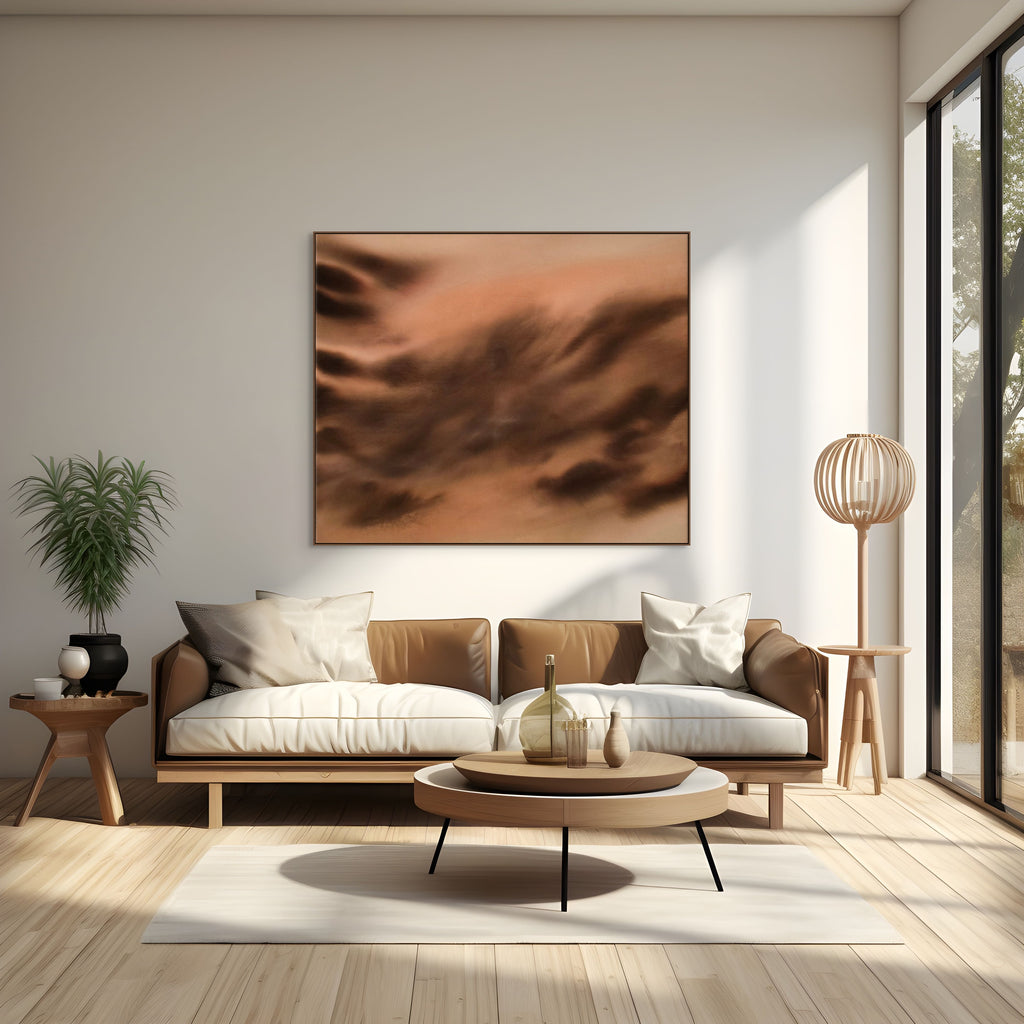 Sepia Veil · 100 × 120 cm