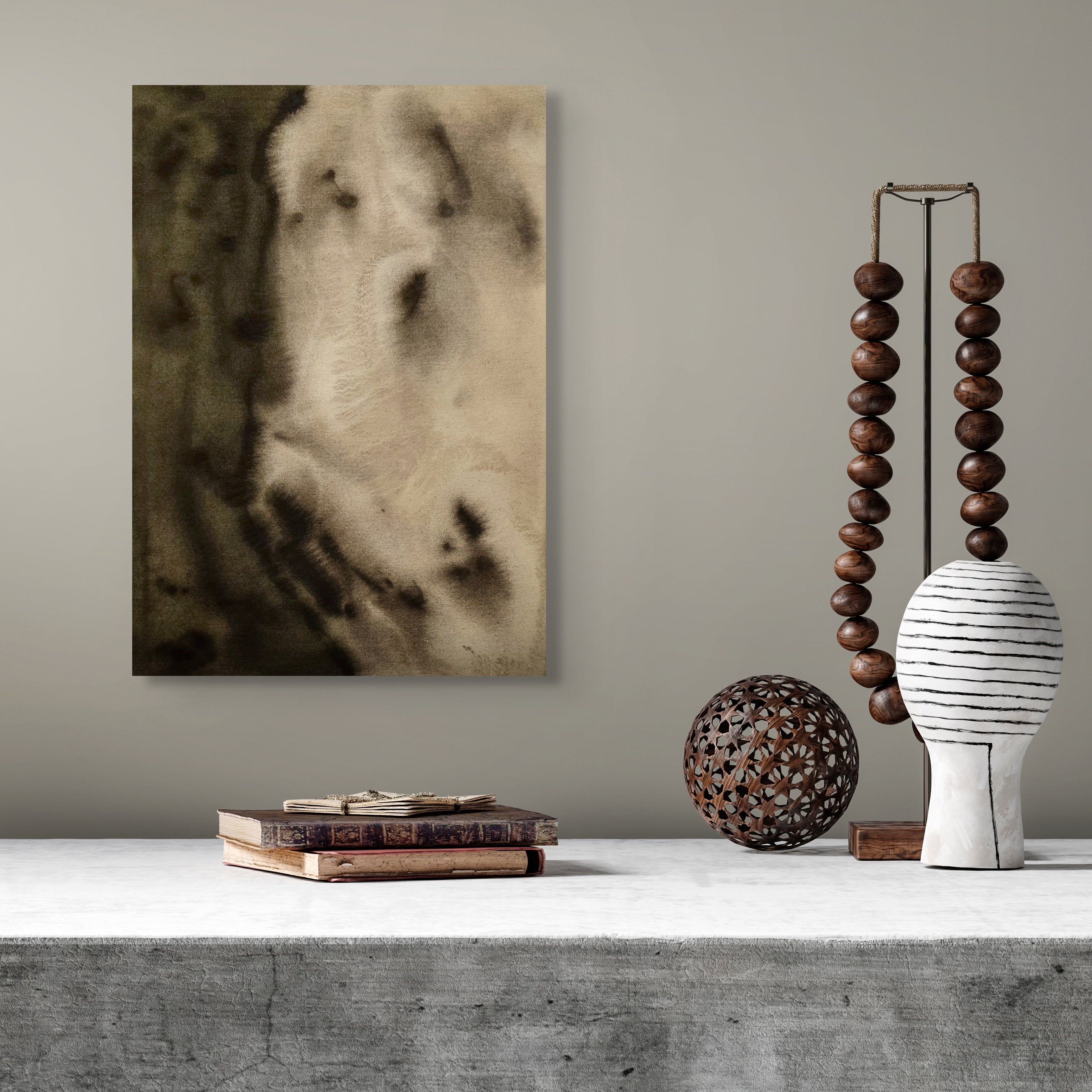 Earthen Veil · 50 × 70 cm