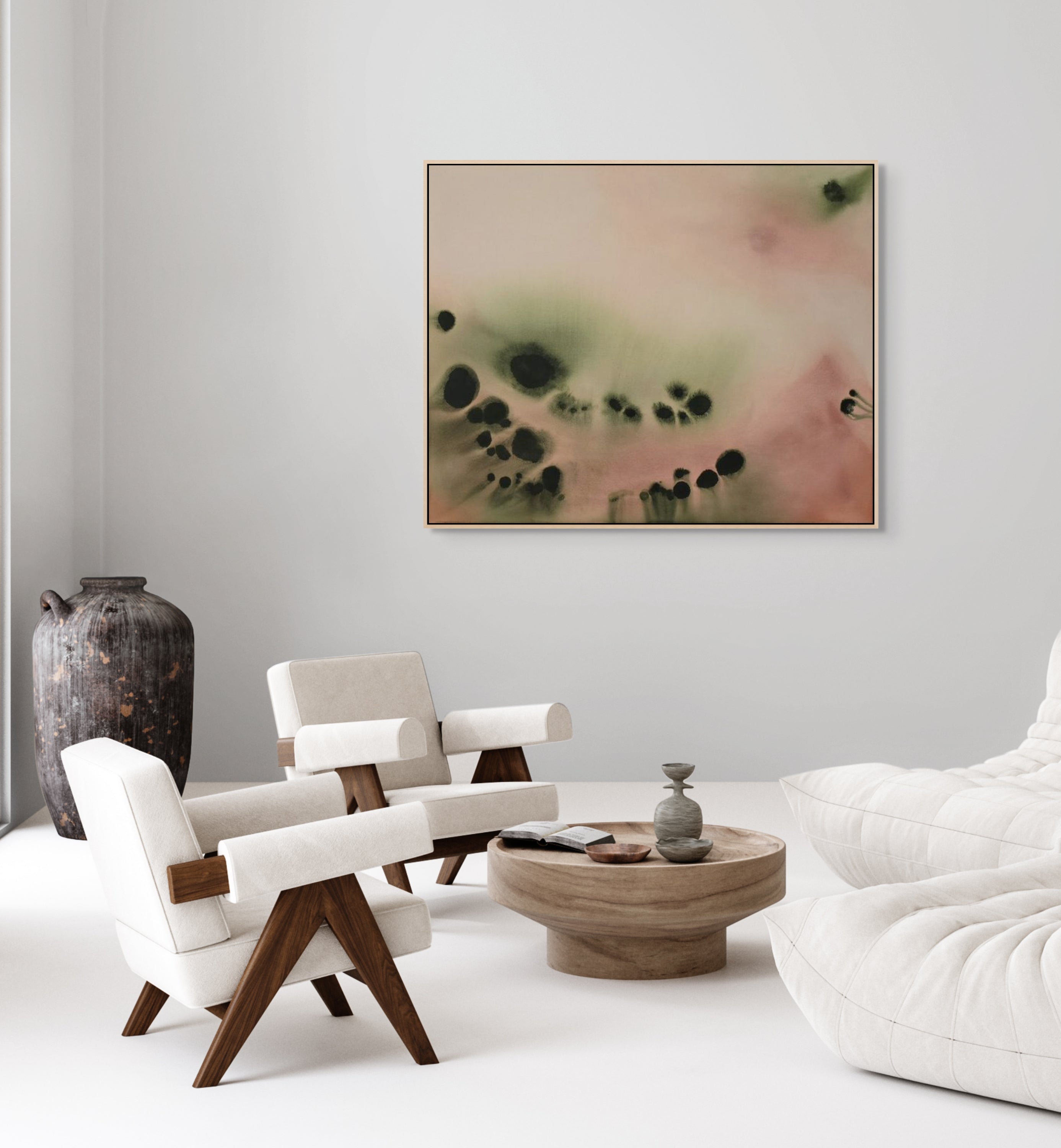 Quiet Bloom · 100 × 80 cm