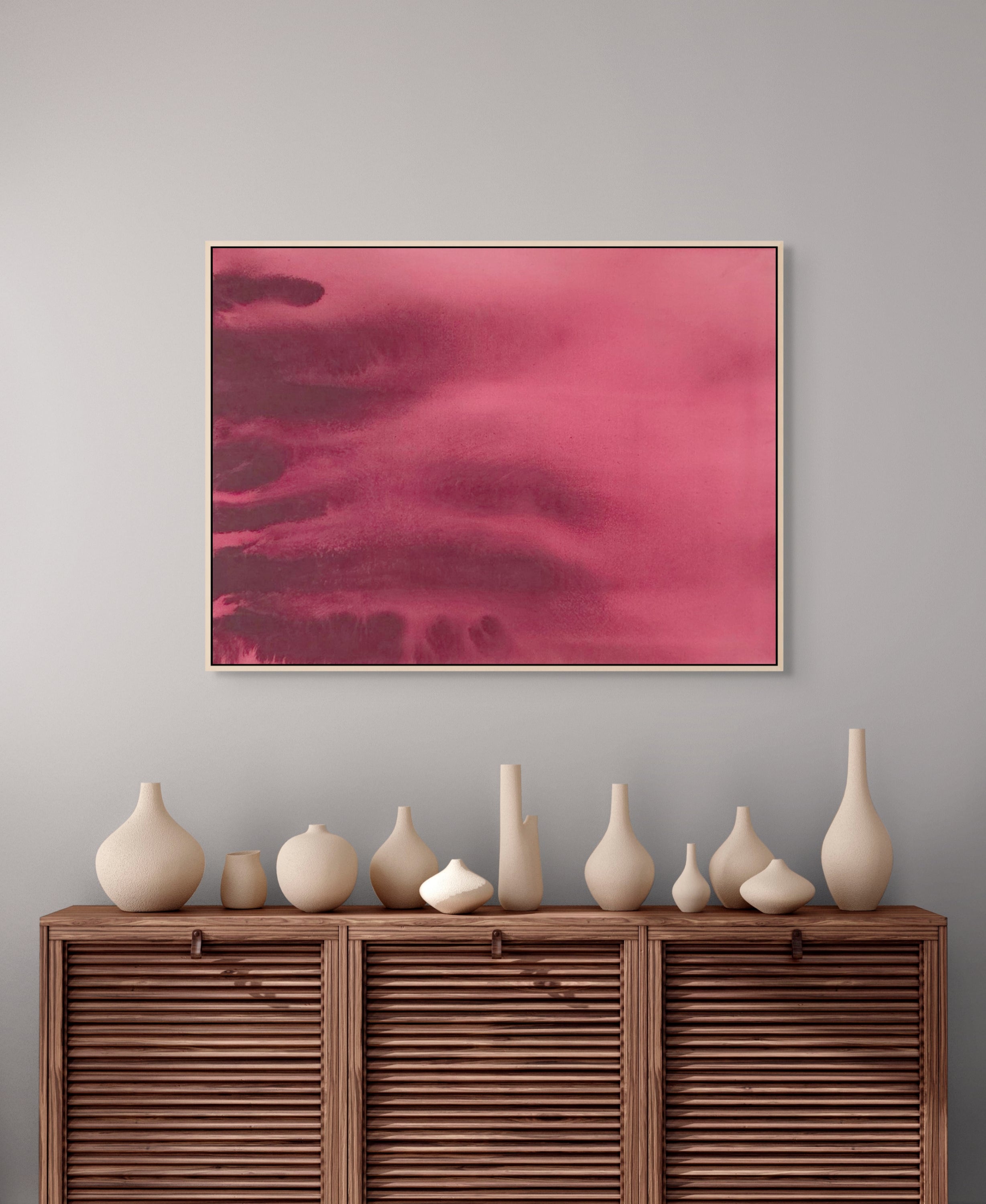 Falling Red · 100 × 70 cm