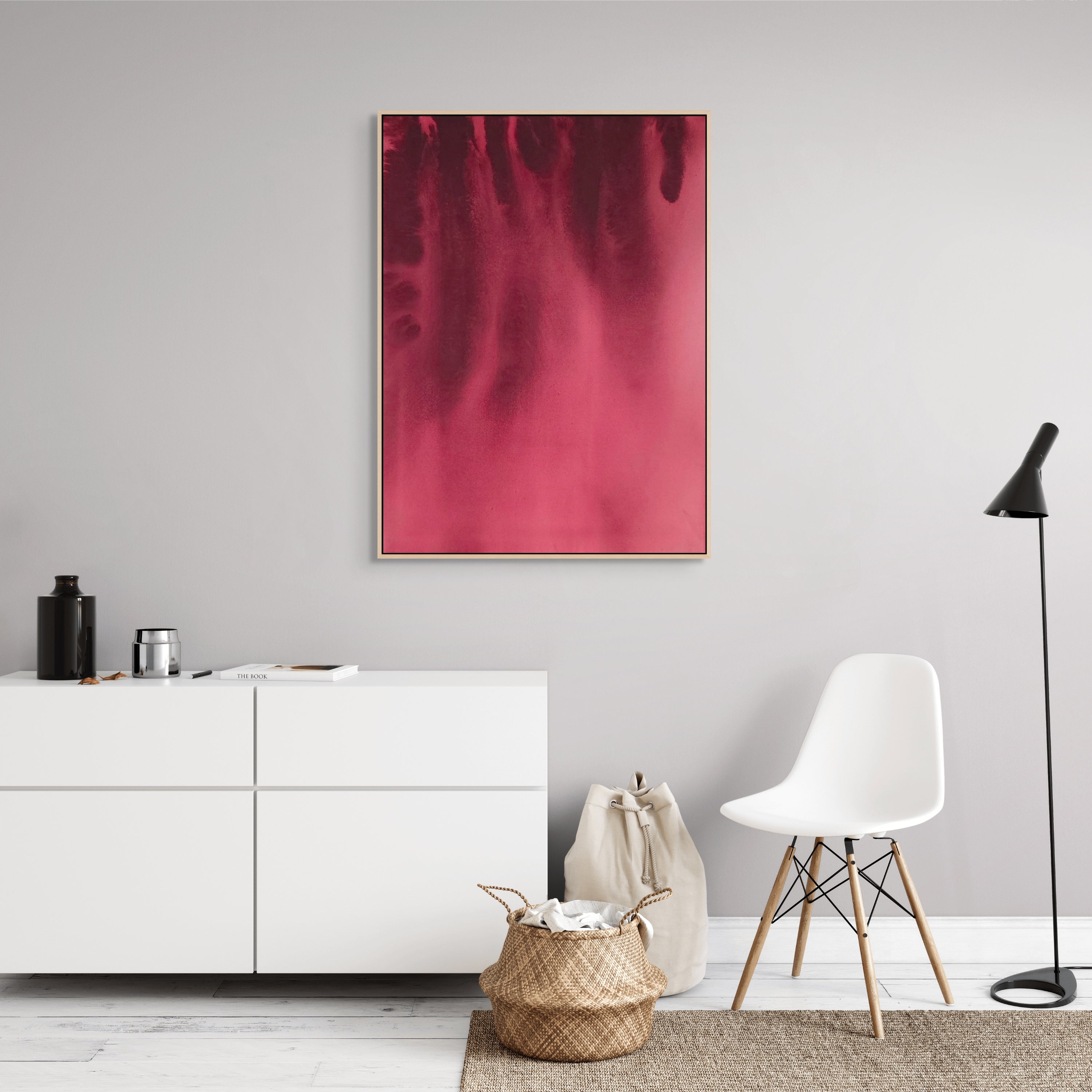 Falling Red · 100 × 70 cm
