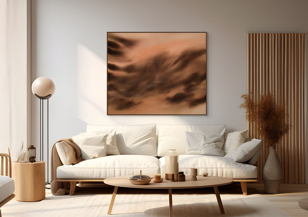 Sepia Veil · 100 × 120 cm
