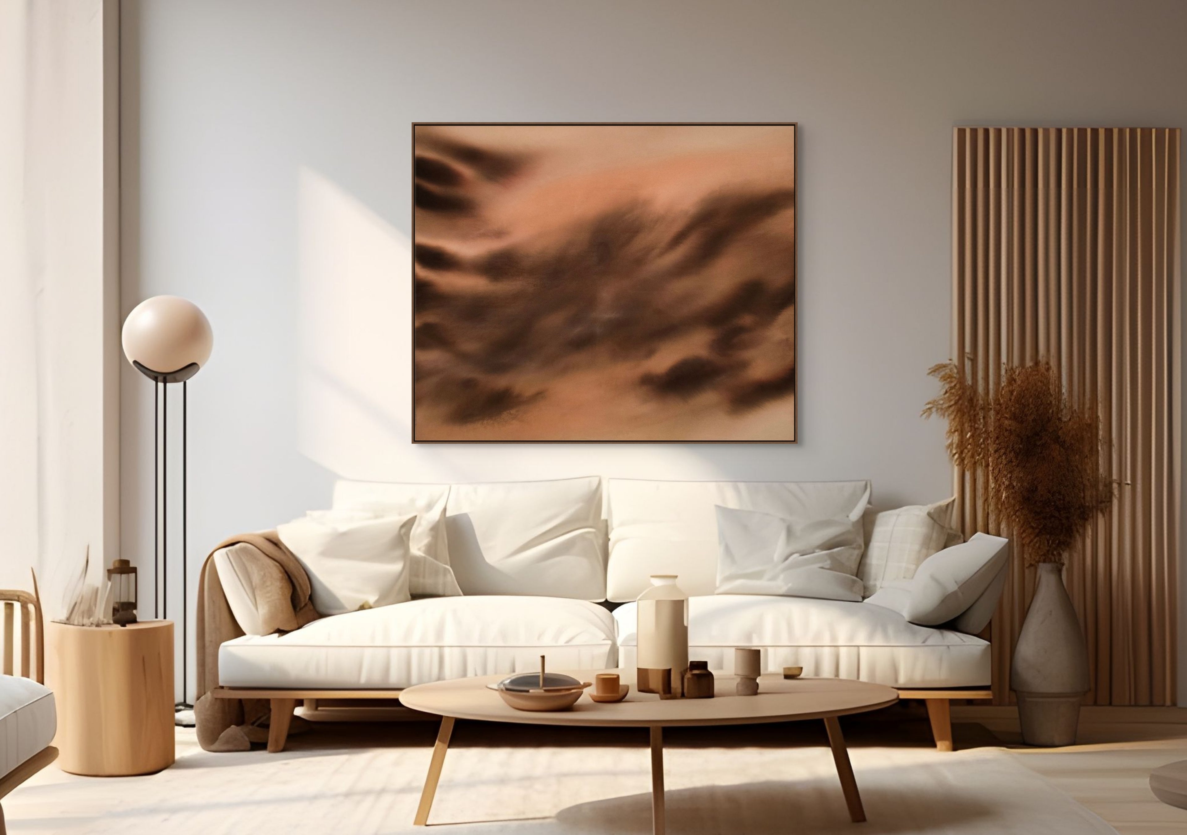 Sepia Veil · 100 × 120 cm