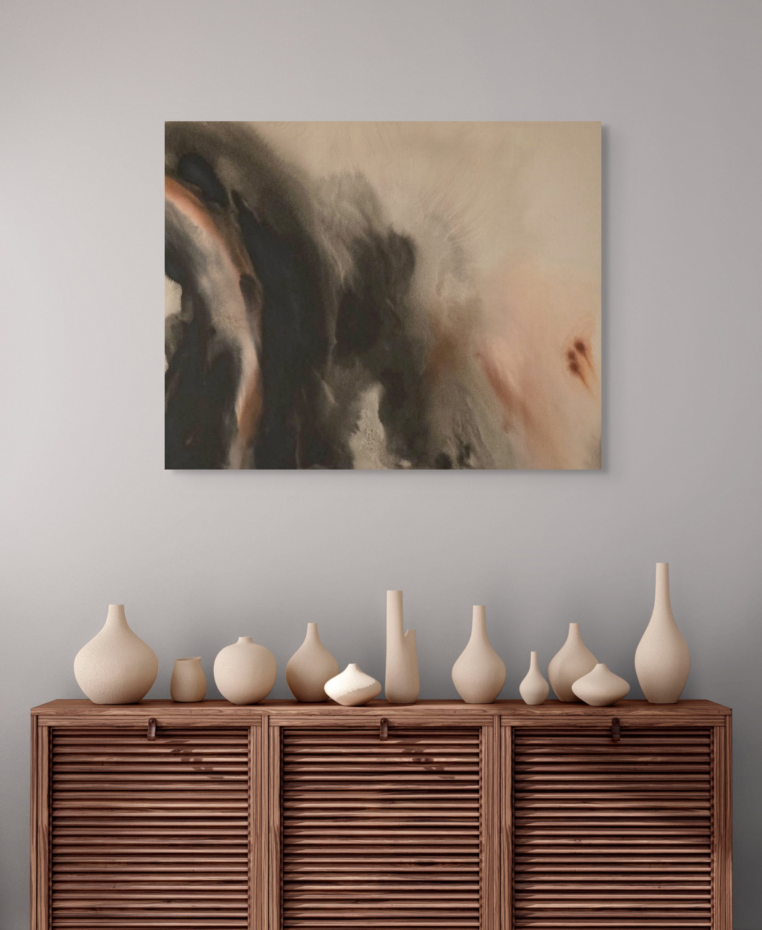 Eroded Silence · 100 × 80 cm