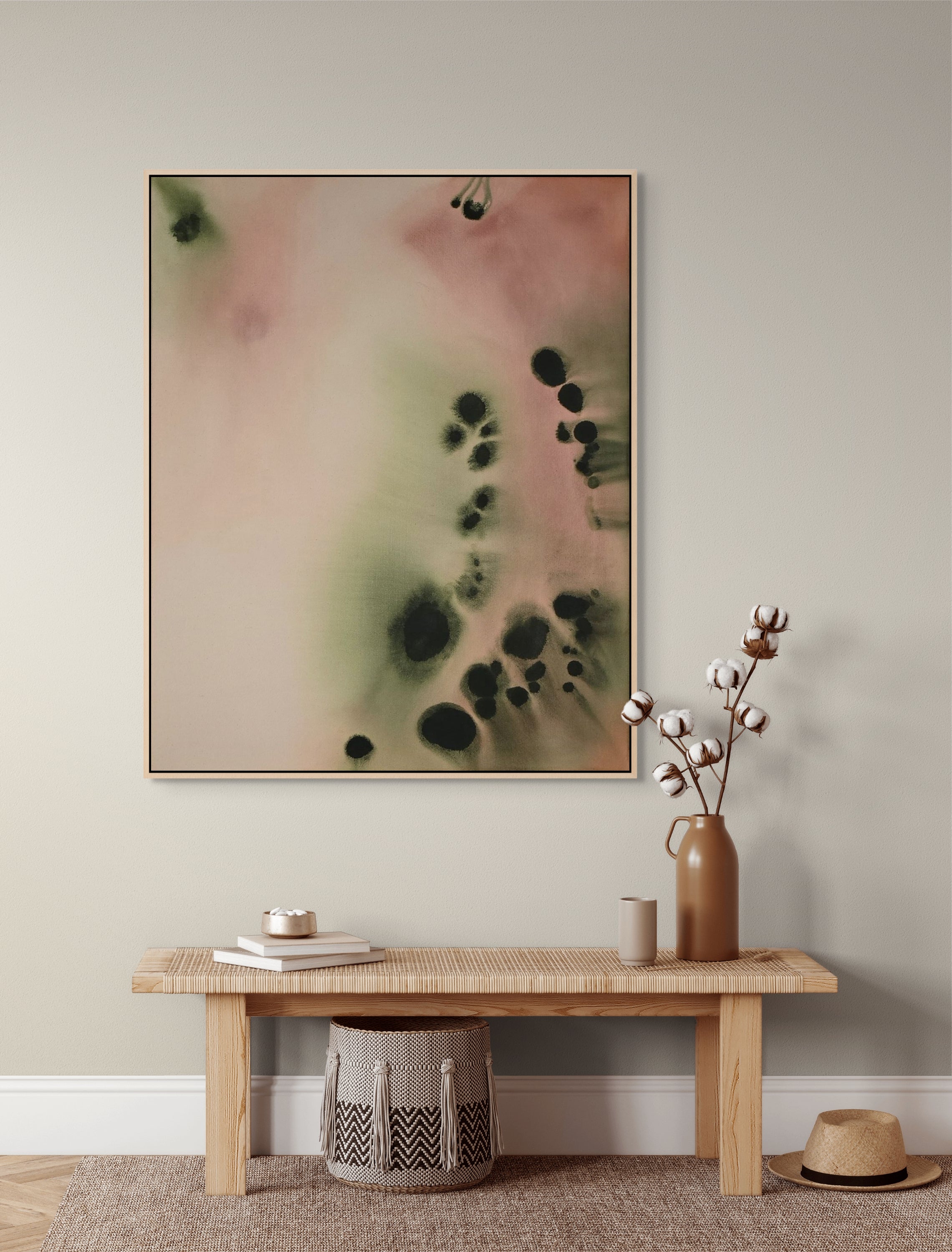 Quiet Bloom · 100 × 80 cm