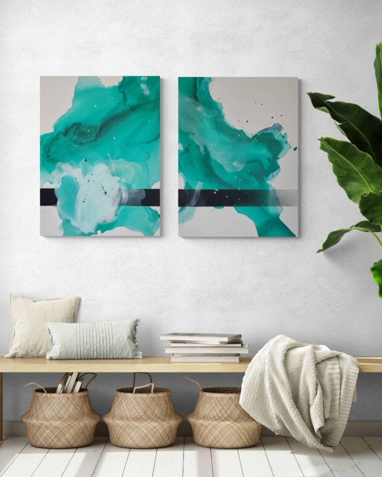 Untitled duo  · 60 × 80 cm each