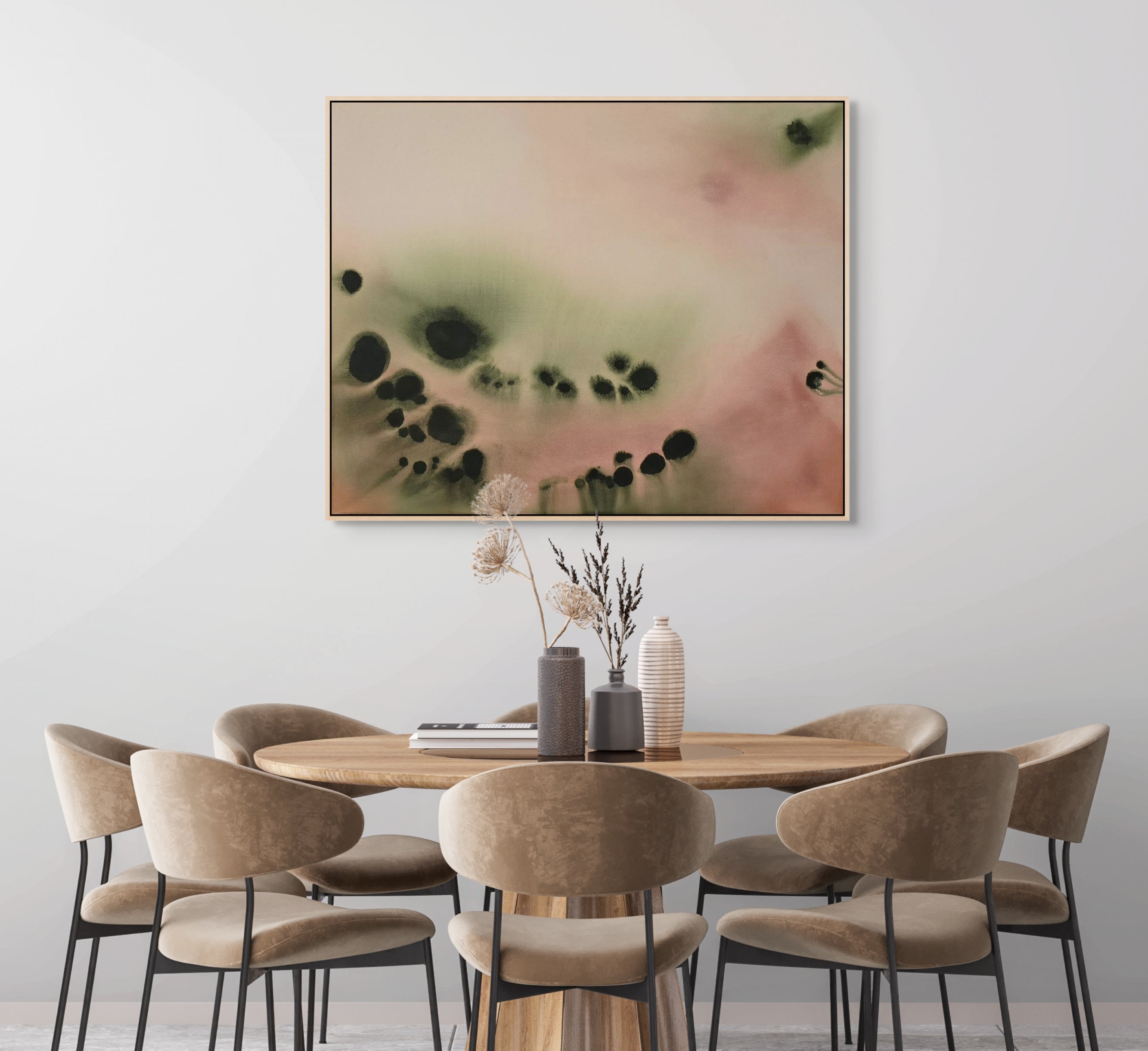 Quiet Bloom · 100 × 80 cm
