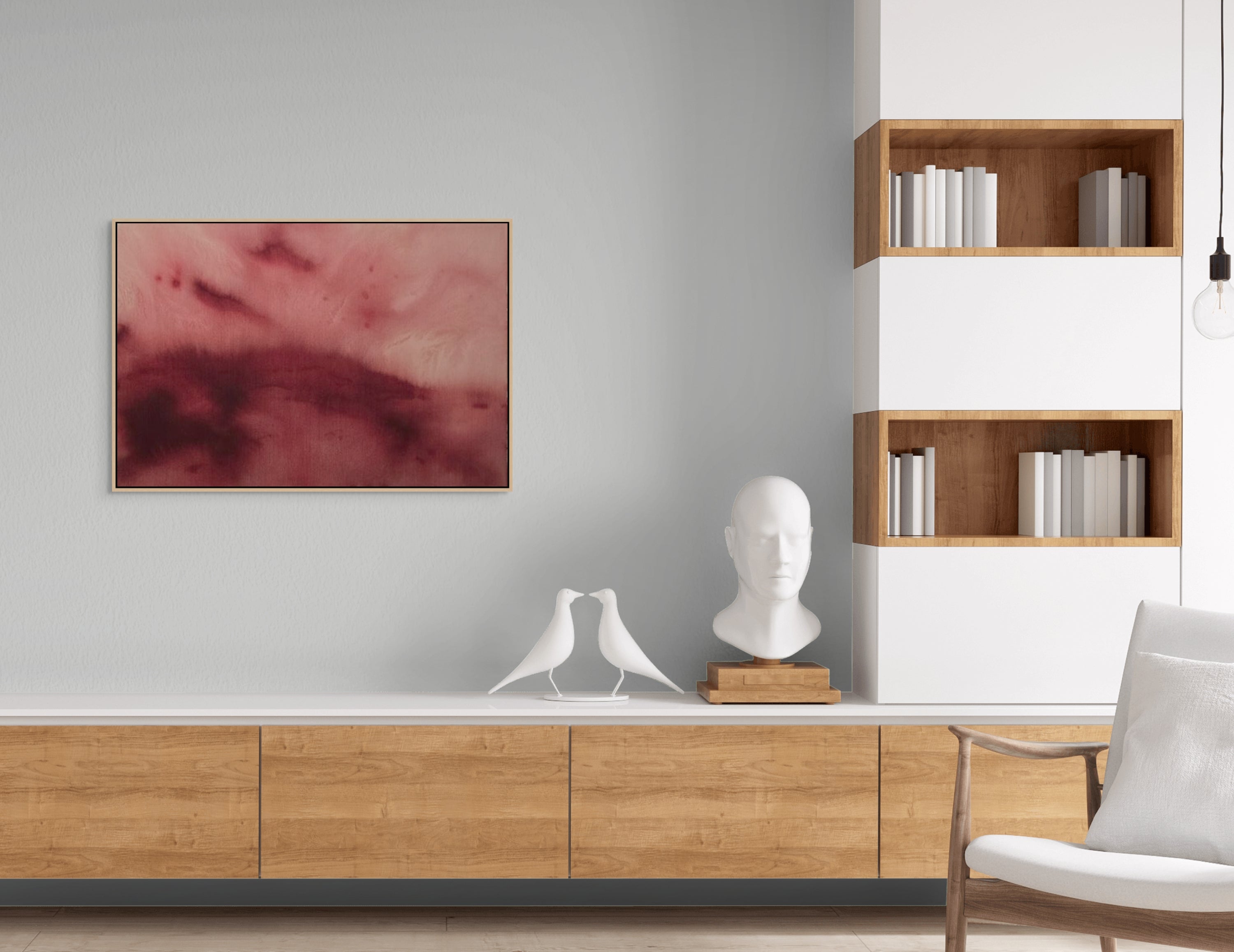 Deep Burgundy · 100 × 70 cm