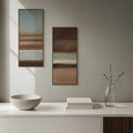 Passage duo 09 & 10 · 70 × 30 cm each