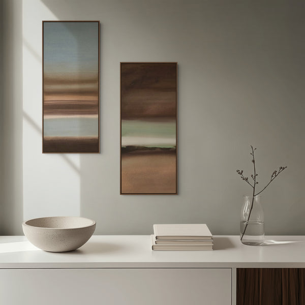 Passage duo 09 & 10 · 70 × 30 cm each