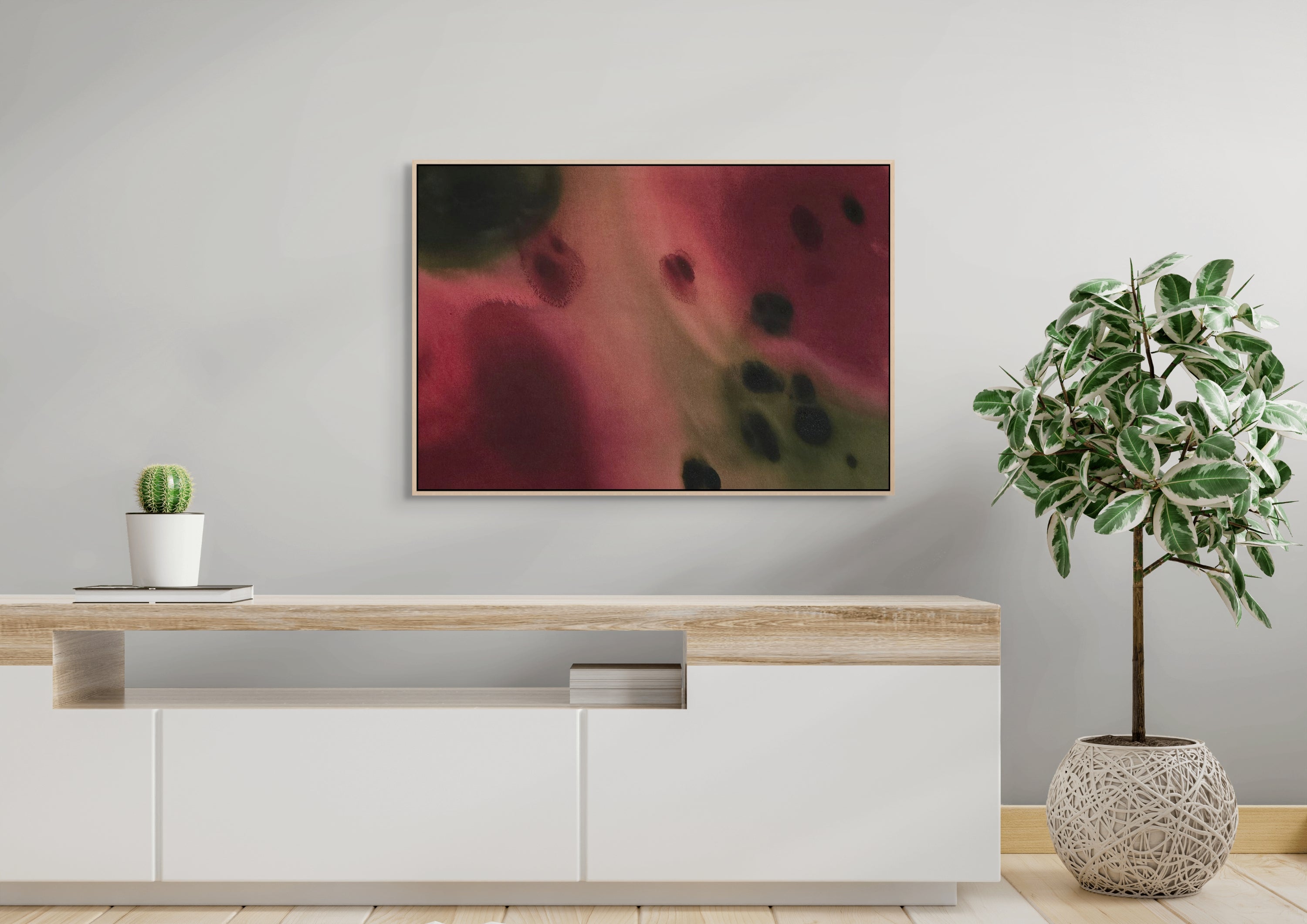 Crimson Murmur · 100 × 70 cm